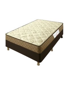 Conjunto Box Solteiro Espuma D28 Água Marinha